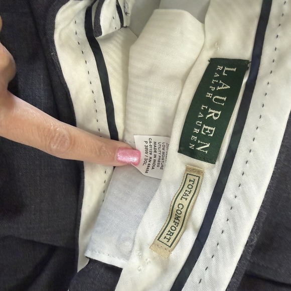 Lauren Ralph Lauren Men's Dress Pants Lot - 4 Pair Wool & Cashmere 38 - 40 X 30L - Picture 9 of 16